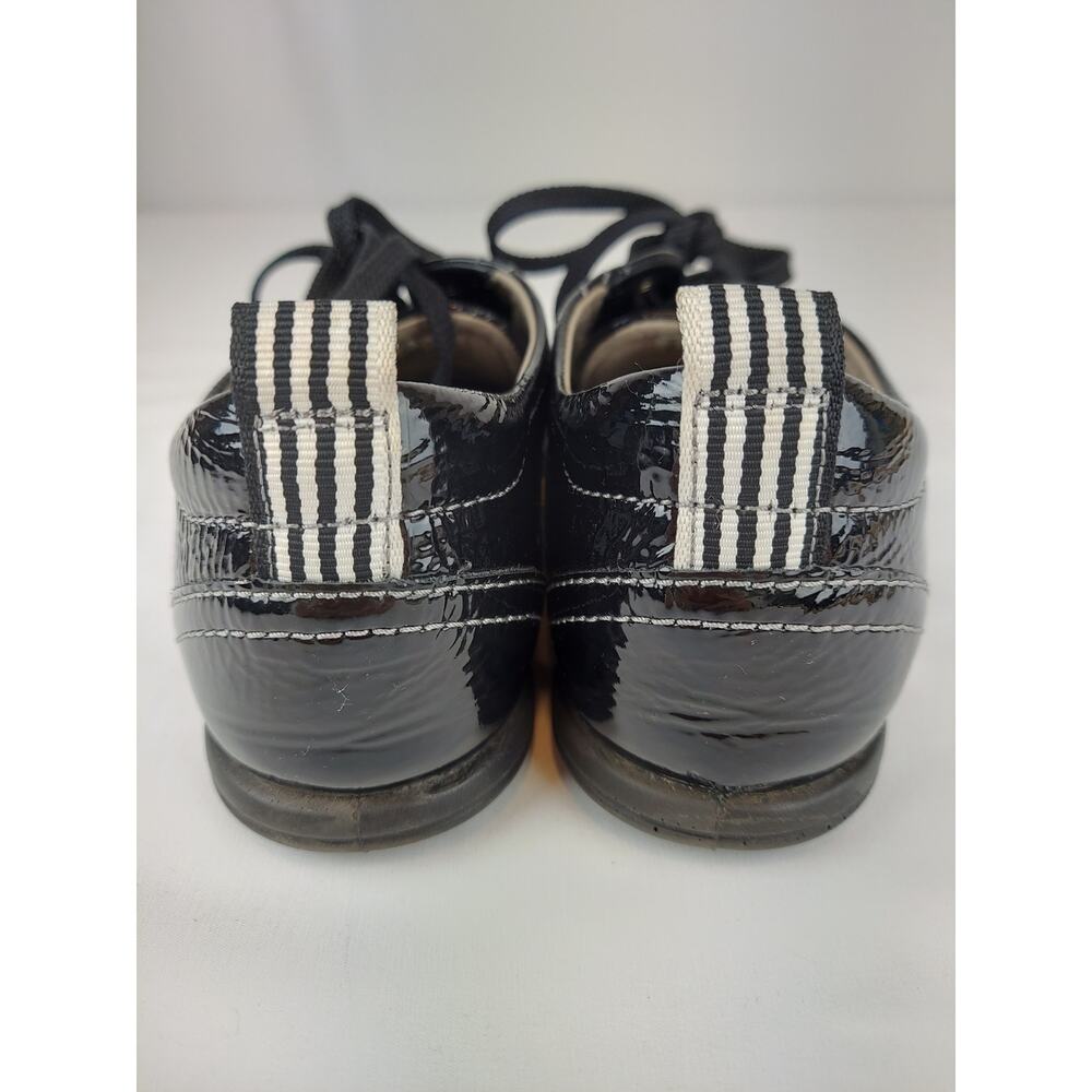 ECCO Women's Spin Black Patent Leather Lace Up Sneaker Size 7 - Picture 7 of 11